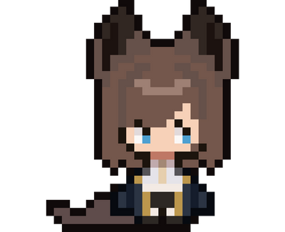 Mizune Pixelart-Schlüsselanhänger aus Bügelperlen
