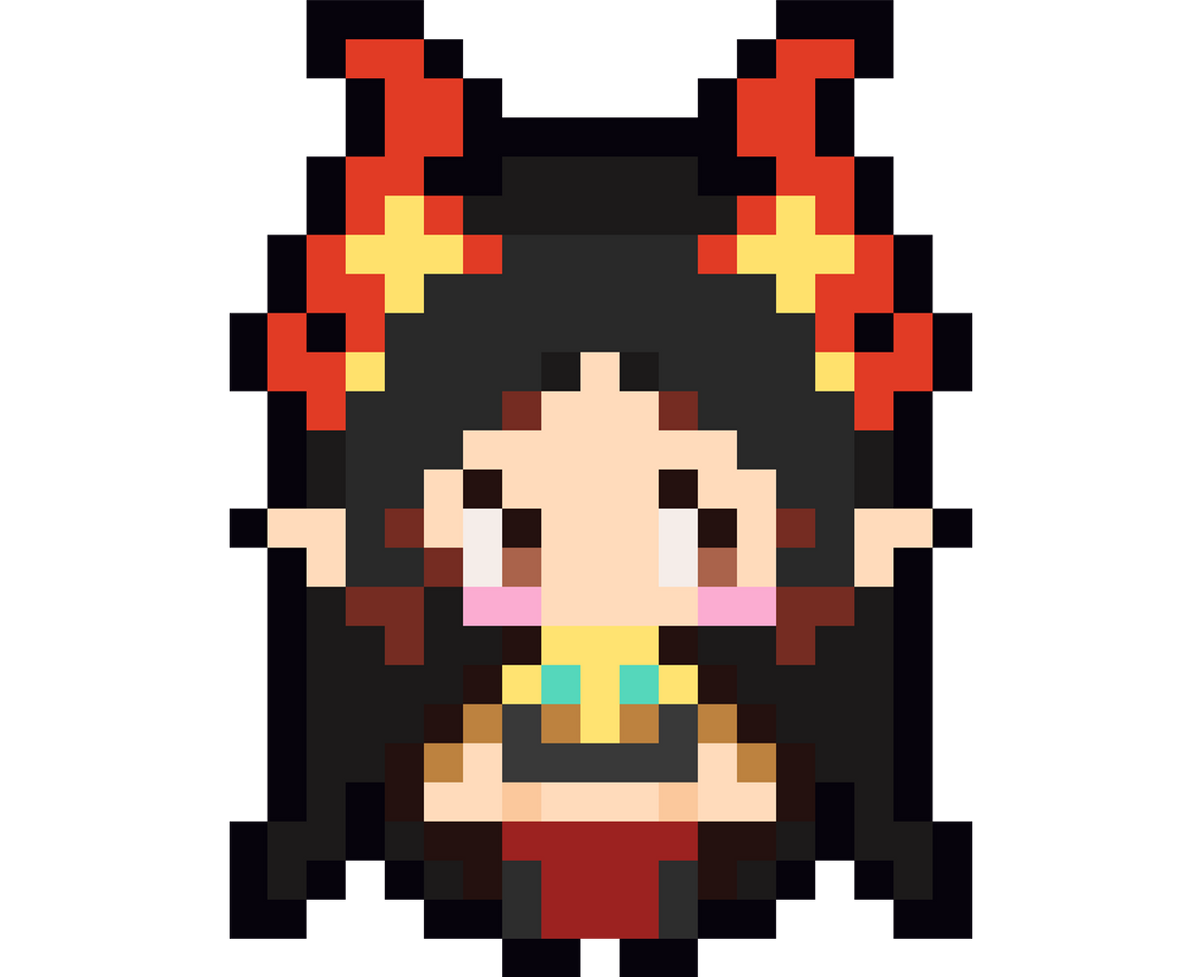 Morii Pixelart-Schlüsselanhänger aus Bügelperlen