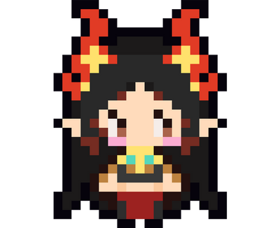 Morii Pixelart-Schlüsselanhänger aus Bügelperlen