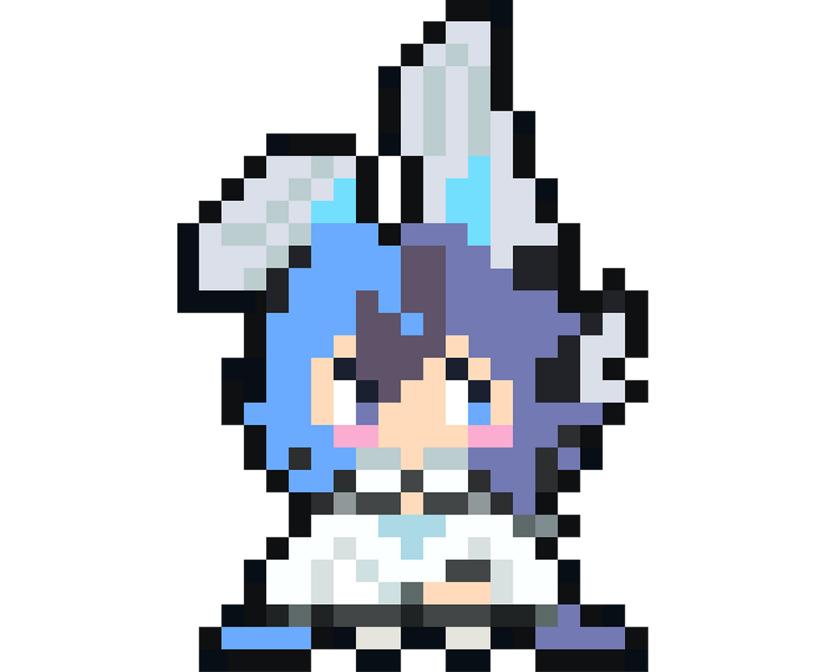 Nori Bunny Pixelart-Schlüsselanhänger aus Bügelperlen